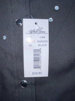 New Women’s Black White House Long Sleeve Button Up Shirt M #94770 3B-92