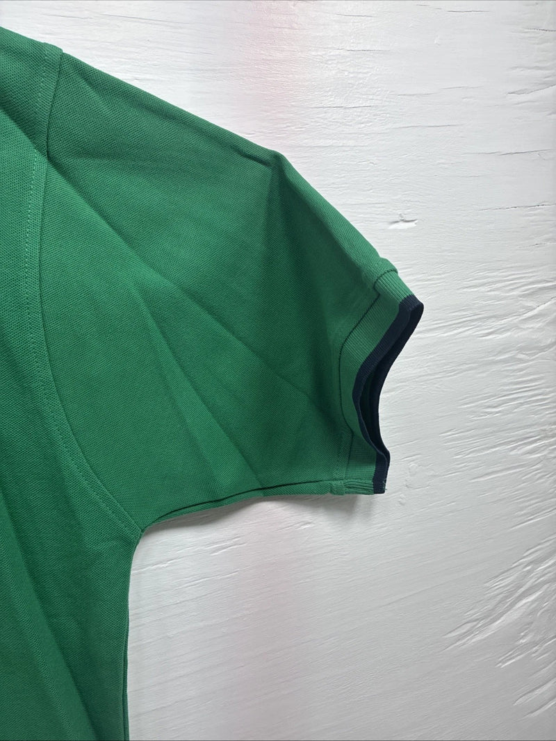 New Men’s Wrangler Green Black Short Sleeve Polo Shirt XL T-22