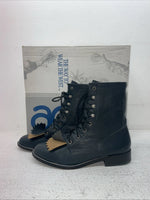 New Men’s Navy Lace Up Acme Cowboy Boots. C 4016 8 M. 4-115