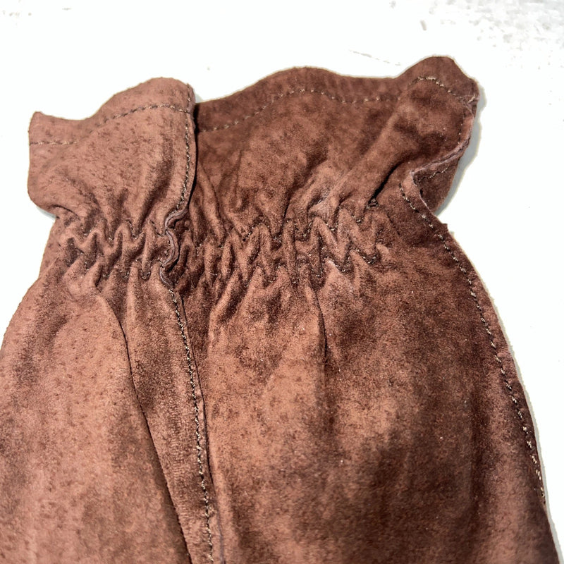 New Dremier Brown Leather Warm Lined Riding Gloves E-501
