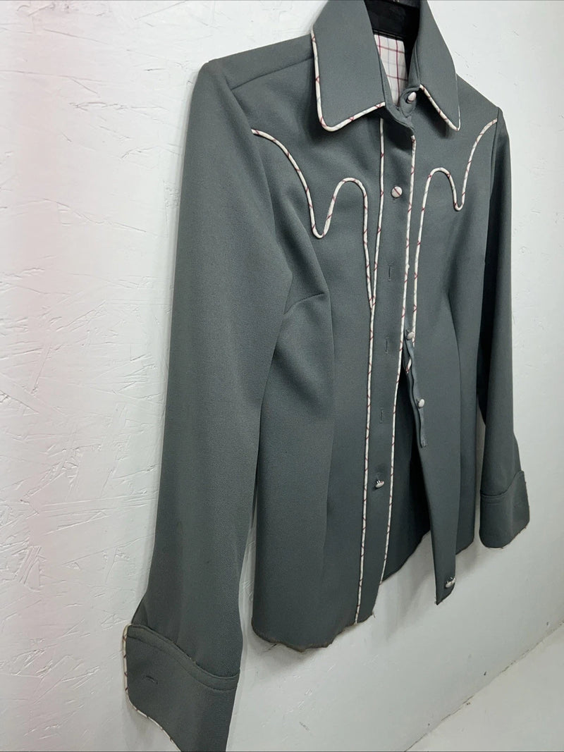New Women’s Dickson-Jenkins Blue Dress Jacket With Tie 10/32 RR-6