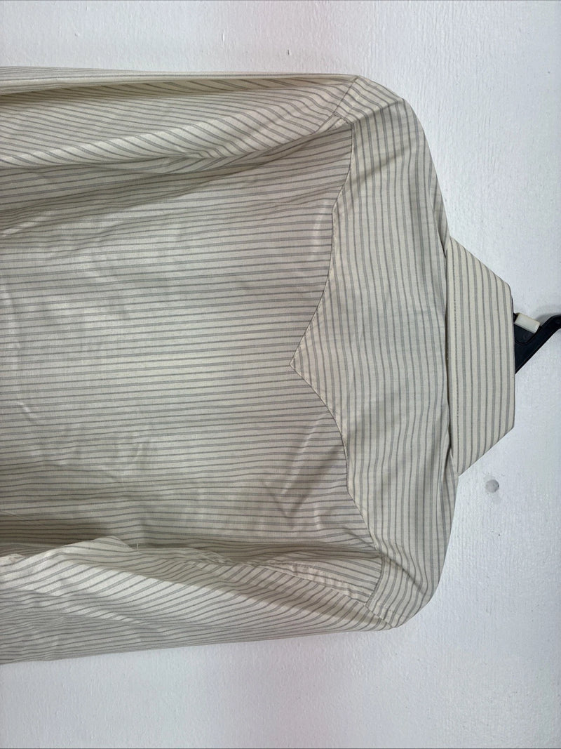 New Kids White Horse Yellow Stripe Long Sleeve Pearl Snap XL DD-61