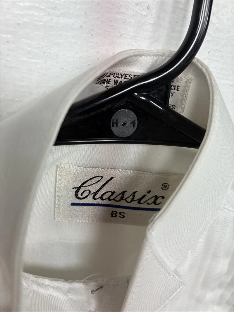 New Kids Classix White Long Sleeve English Shirt Size BS YY-11