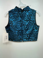 New Kids Blue 1849 Authentic Ranchwear Cut Off Zip Up Vest M #77872 3B-67
