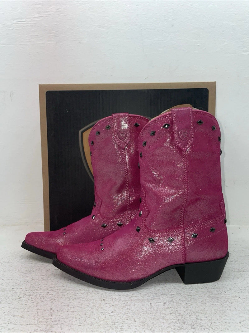 New Kids Pink Ariat Cowboy Boots. 10012798 3.5 3 1/2 M. 22-32