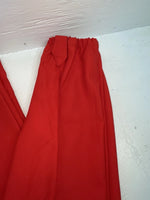 New Vintage Red Polyester Pants ZZ-54