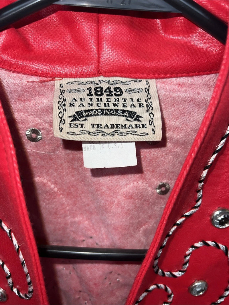 New Women’s Red 1849 Authentic Ranchwear Western Show Jacket XL WW-31