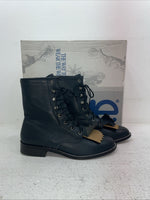 New Men’s Navy Lace Up Acme Cowboy Boots. C 4016 8 M. 4-115