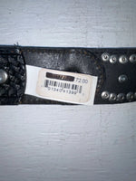 New Black Genuine Leather Nocona Bling And Tooled 28” Belt #N2463401 NN-32