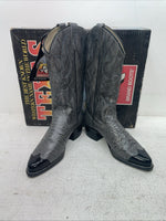 New Men’s Gray Texas Brand Cowboy Boots. 1082 7.5 7 1/2 D. 1-77