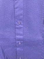 New WAYNE SCOTT Purple Long Sleeve Button Up English Shirt Medium TT-37