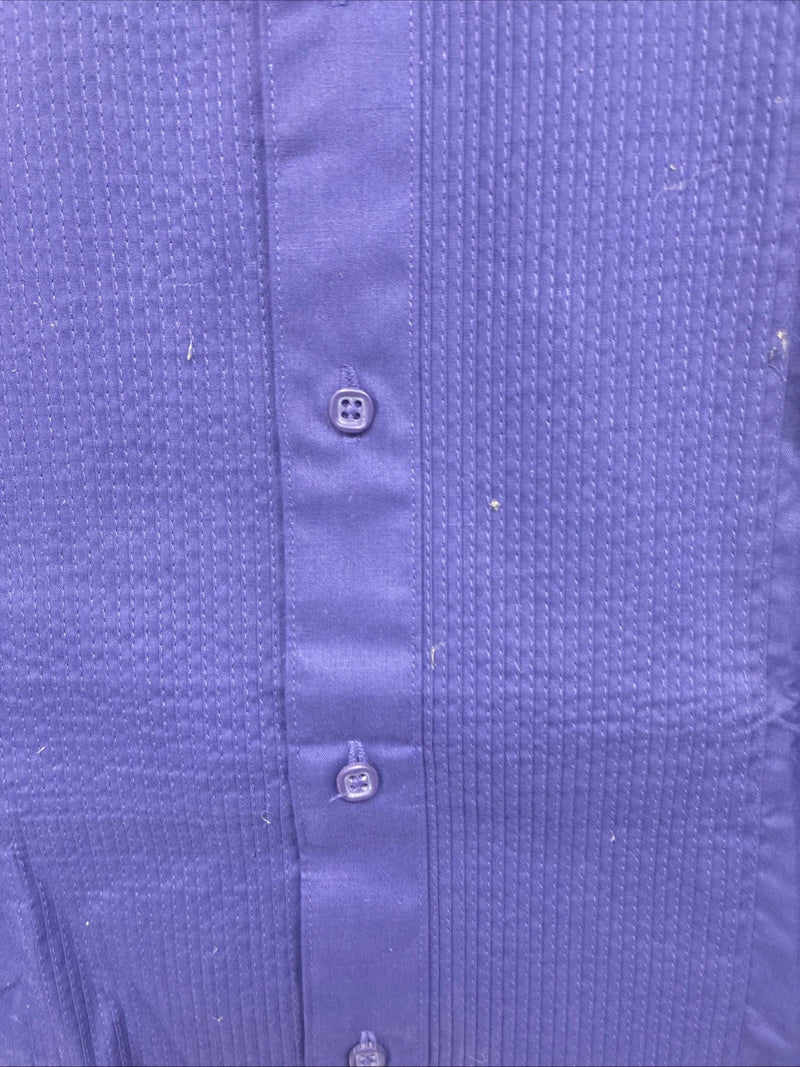 New WAYNE SCOTT Purple Long Sleeve Button Up English Shirt Medium TT-37