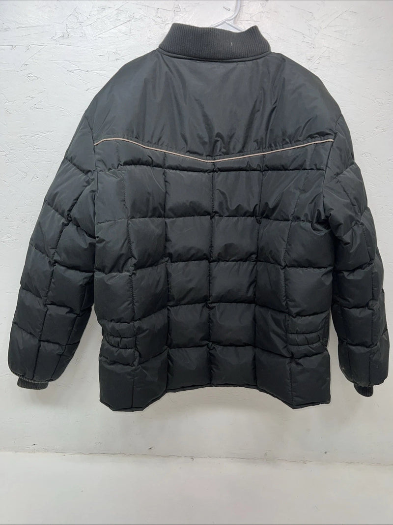 New ELY Outerwear Mens Black Puffer Jacket XL #241020 RR-3
