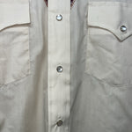 New Men’s Champion Western Tan Long Sleeve Pearl Snap 15 X 34 Medium B-51 