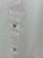 New Men’s ELY Cattleman White Blue Embroidered Long Sleeve Pearl Snap 2XL H-29
