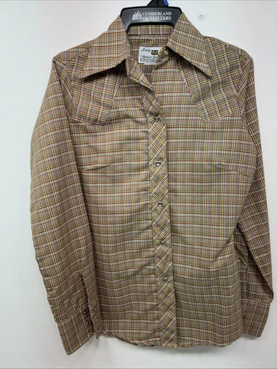 New Kids Dickson Jenkins Multicolor Plaid Long Sleeve Pearl Snap Large DD-105