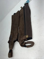 New Brown Ovation Synthetic XS Half Chaps #13237 H-510 