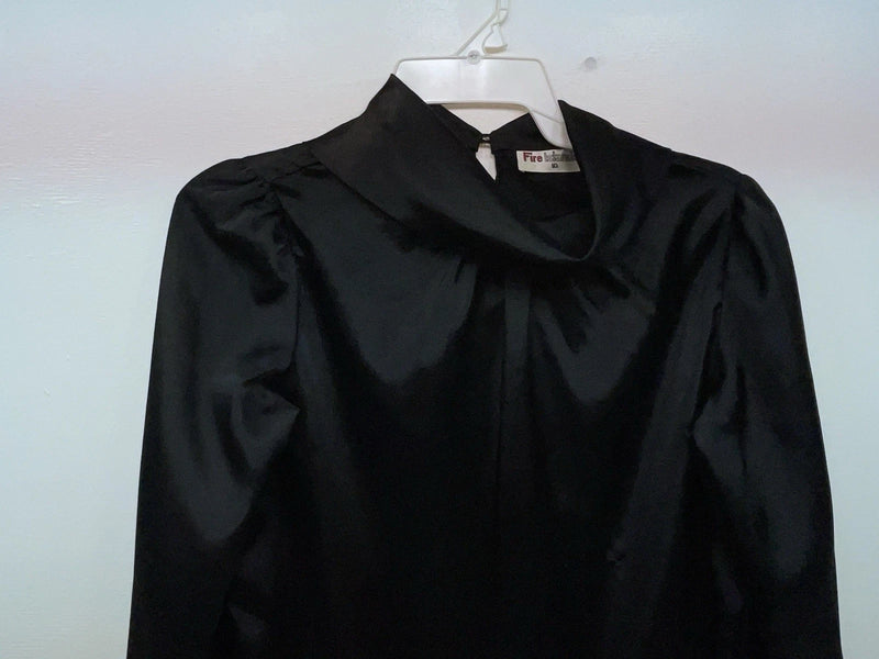 New Women’s Black Fire Islander Long Sleeve Shirt M #17463 3B-23