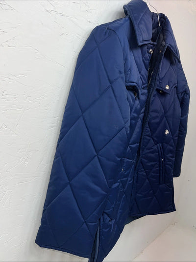 New Women’s Navy Western Fashion Puffer Jacket Size 10 QQ-19