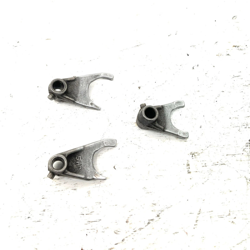 1985 Yamaha Tri Moto 200 YTM200 OEM Shift Fork Set 4JG-18512-01-00 AY59