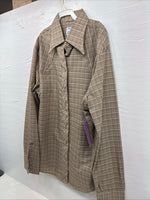 New Men’s Dickson Genkins Multiple Color Plaid Long Sleeve Pearl Snap Small J-55
