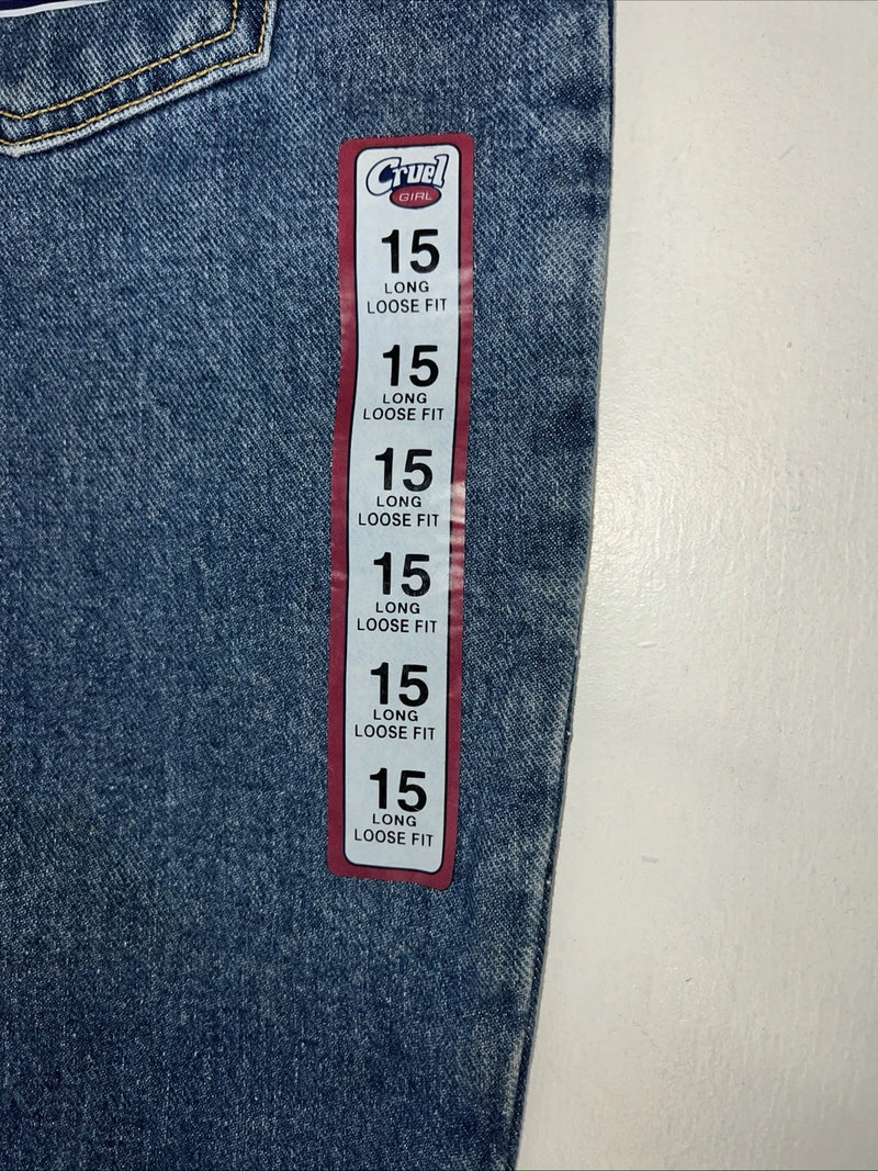 New Women’s Cruel Girl Loose Fit Denim Jeans. 15 Long K-1