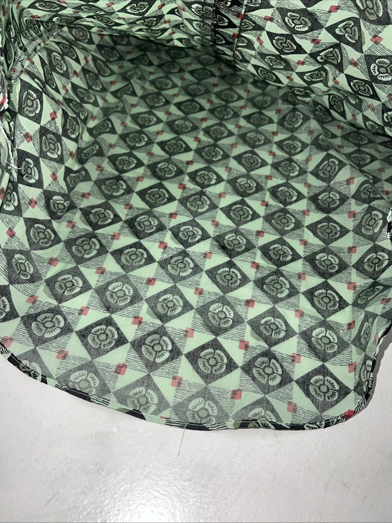 New Men’s Green Denver Westerns Long Sleeve Pearl Snap Shirt. 15x32 M P-73