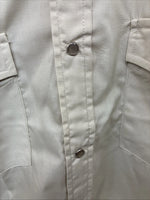 New Men’s ELY Cattleman Tan Short Sleeve Pearl Snap Shirt  16 Large X-103