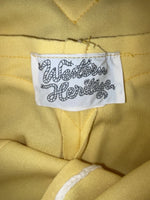 New Vintage Yellow Western Heritage Polyester Pants #G31 3A-89