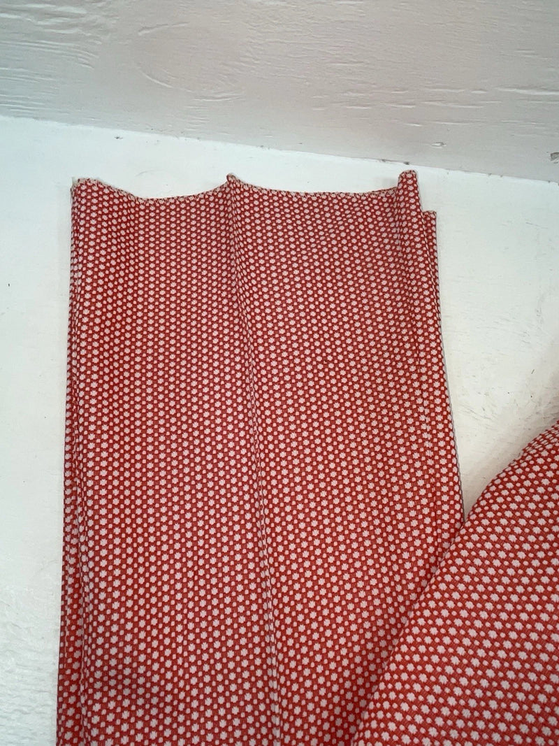 New Vintage Red Polka Dot Panhandle Slim Polyester Pants #8022 XX-59
