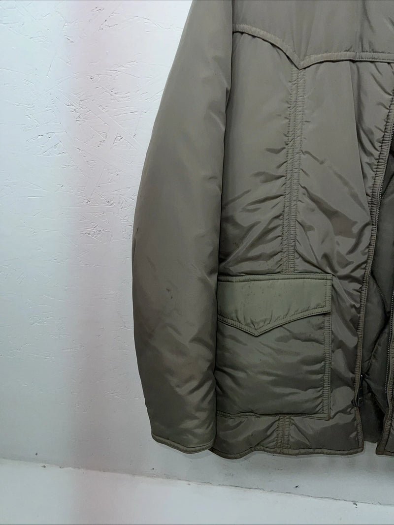 New Women’s Green Pioneer Wear Long Puffer Jacket Medium #515 QQ-21
