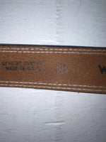 New Purple Genuine Leather Wrangler 30” Belt #628000 JJ-113