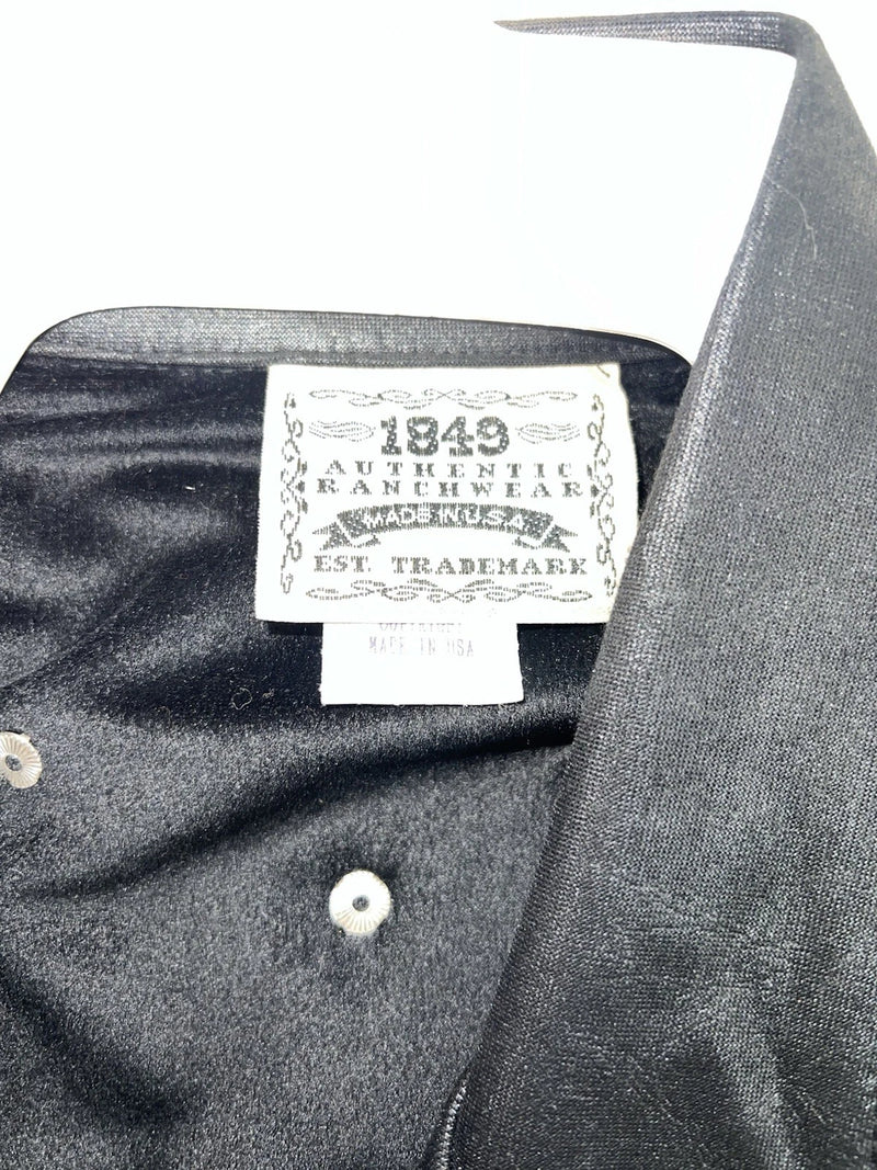 New Women’s Black 1849 Authentic Ranchwear Long Sleeve Show Jacket XL UU-59