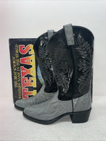 New Men’s Gray Texas Brand Cowboy Boots. 1202 8 E E. 1-90