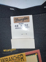 New Vintage Black Wrangler Polyester Pants #82BK NN-161