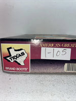 New Men’s Brown Texas Brand Cowboy Boots. 1201 8 D. 1-105