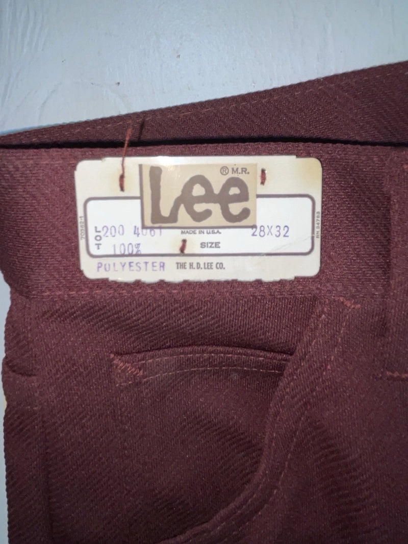 New Vintage Red Lee Polyester Pants #2004061 3A-85
