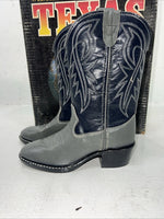 New Children’s Blue And Gray Texas Brand Cowboy Boots. 2102 11.5 11 1/2 D. 24-90