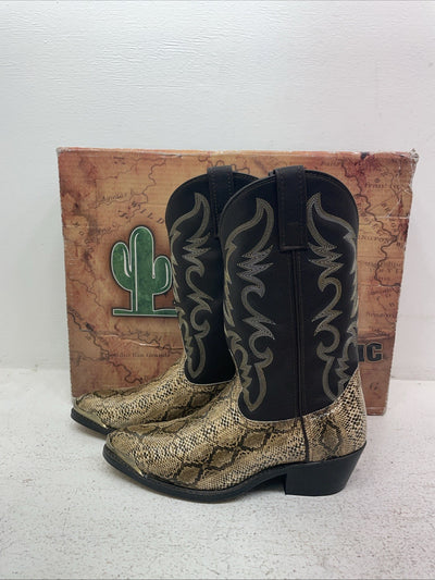 New Men’s Copper Snake Skin Laredo Cowboy Boots. 68068 7 D. 1-67