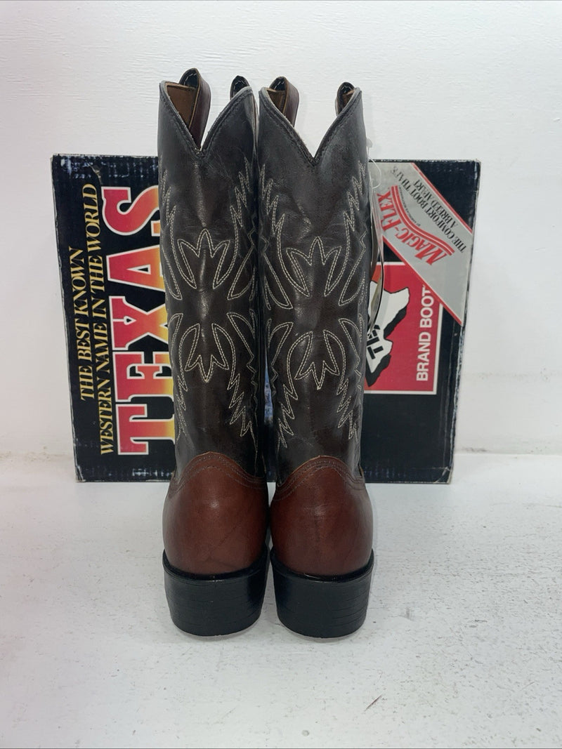 New Men’s Brown Texas Brand Cowboy Boots. 1201 9 D. 4-75