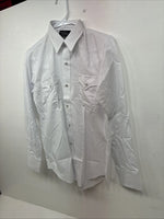 New Boys Champion Western White Long Sleeve Pearl Snap 16 DD-88
