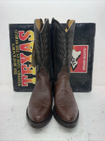 New Men’s Brown Texas Brand Cowboy Boots. 251527446 10 D. 7-45