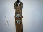 New Brown Genuine Lather Nocona 52” Belt #1510844 NN-110