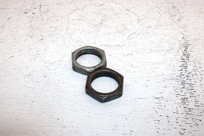 1982 Honda Atc 185a Oem Rear Axle Jam Nut Pair 90307-968-000 AH67