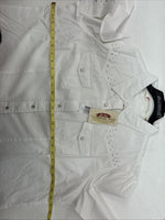 New Women’s Cumberland White Gem Long Sleeve Pearl Snap 3X MM-9