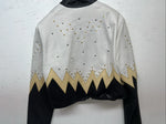 New Women’s 1849 Authentic Ranchwear White Yellow Short Show Jacket M WW-14