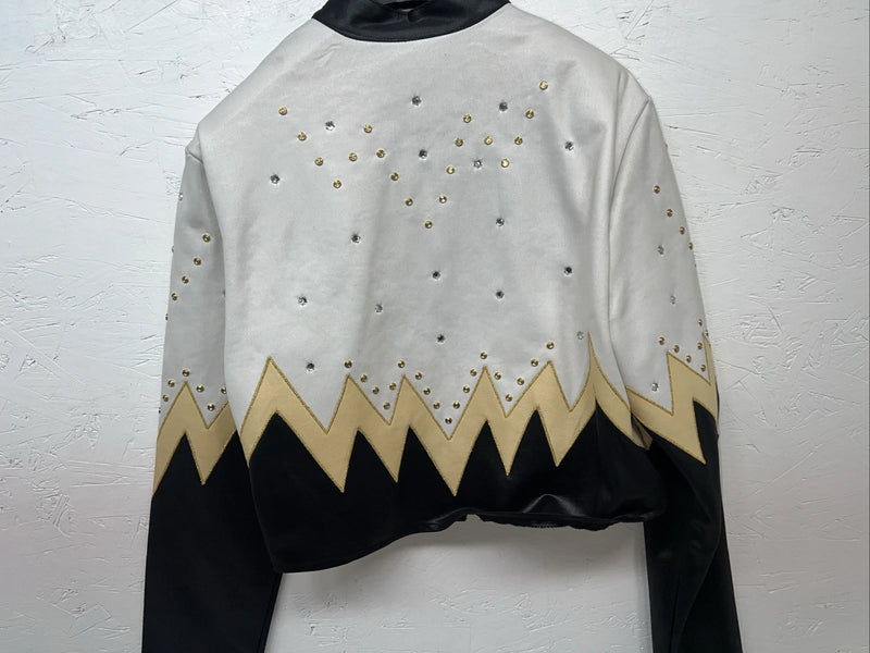 New Women’s 1849 Authentic Ranchwear White Yellow Short Show Jacket M WW-14