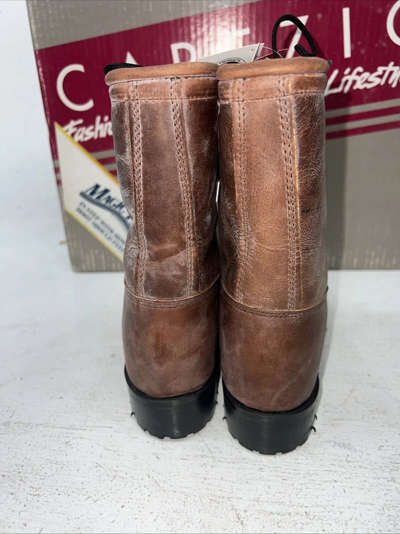 New Women’s Brown Lace Up Capezio Cowboy Boots. L 549 7.5 7 1/2 M. 17-63