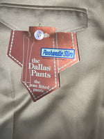 New Vintage Brown Panhandle Slim Polyester Pants #91T1507 3B-13