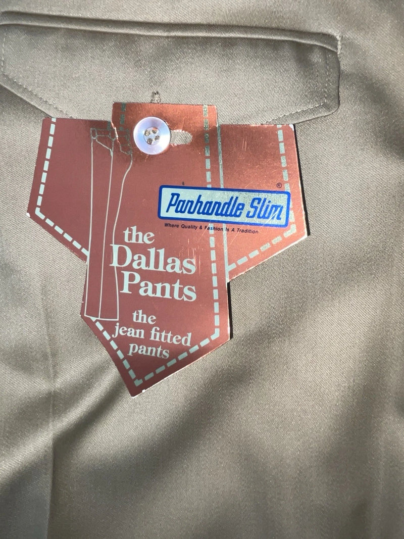 New Vintage Brown Panhandle Slim Polyester Pants #91T1507 3B-13